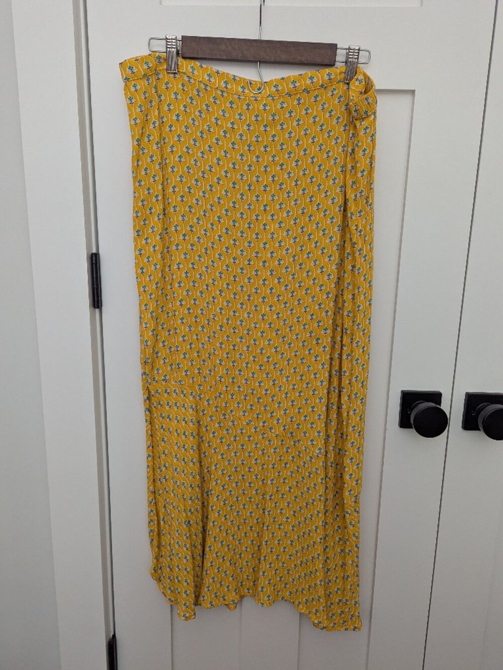 Rhode x Target Yellow Flowy Maxi Skirt SIze XL